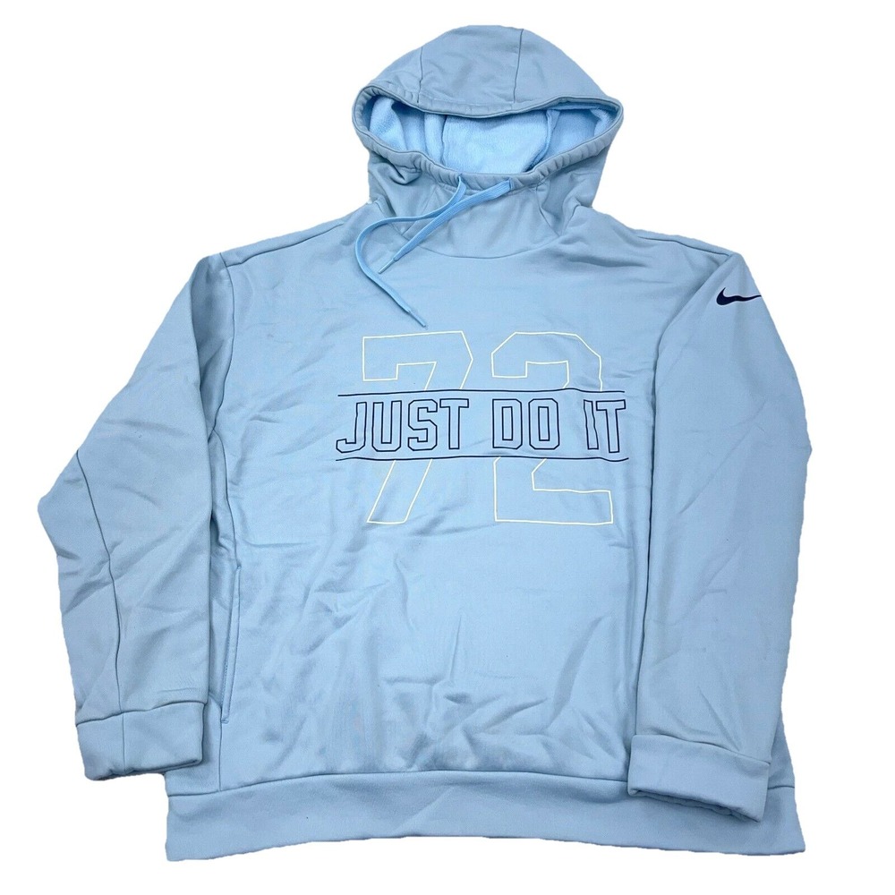 Nike Sweatshirt‎ Women Small Blue Dri Fit Hoodie Performance Heather Active A93